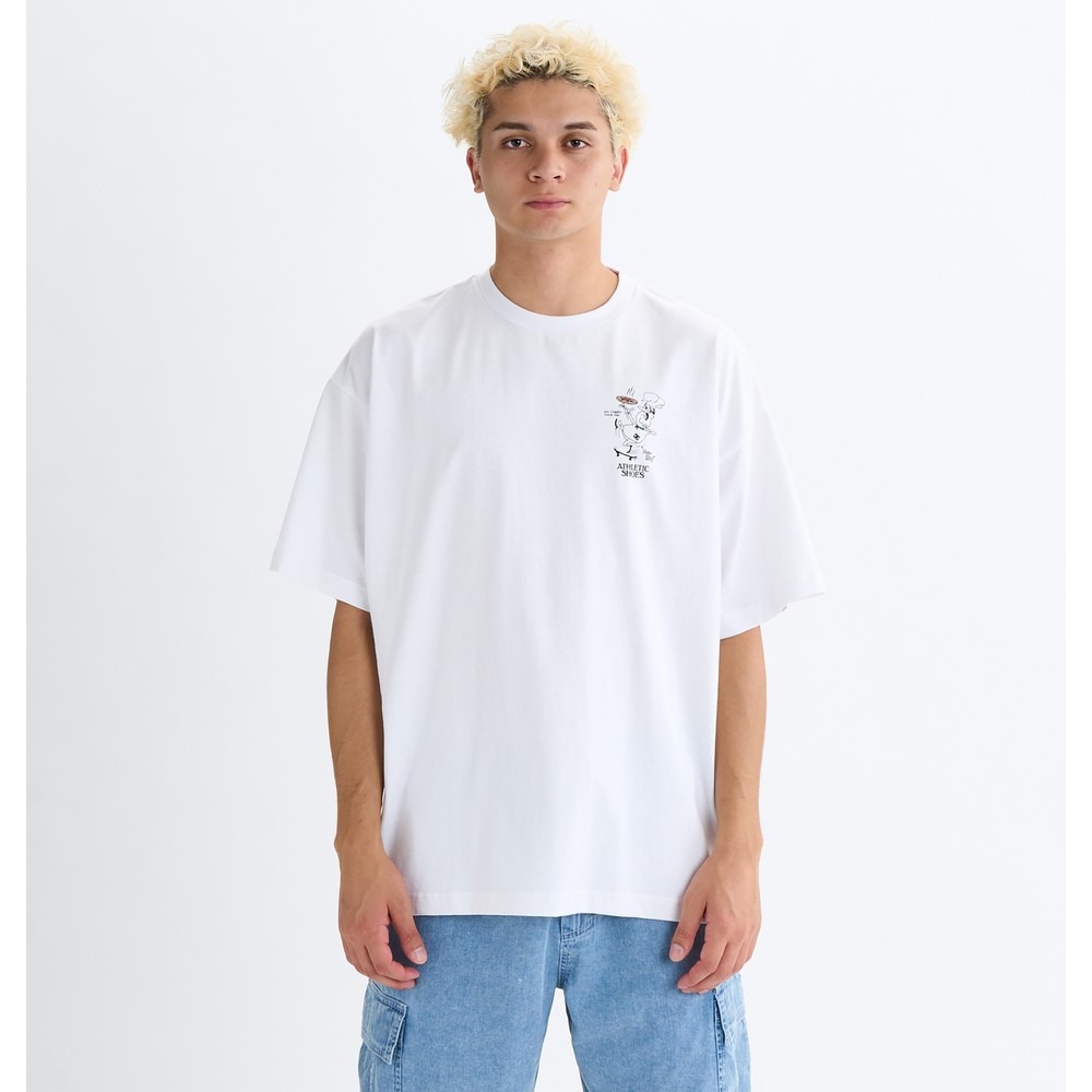 ディーシーシューズ（DC SHOES）（メンズ）NON-SLIP メッセージ半袖Tシャツ 25SUDST252010WHT