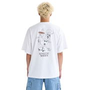 (メンズ)NON-SLIP メッセージ半袖Tシャツ 25SUDST252010WHT