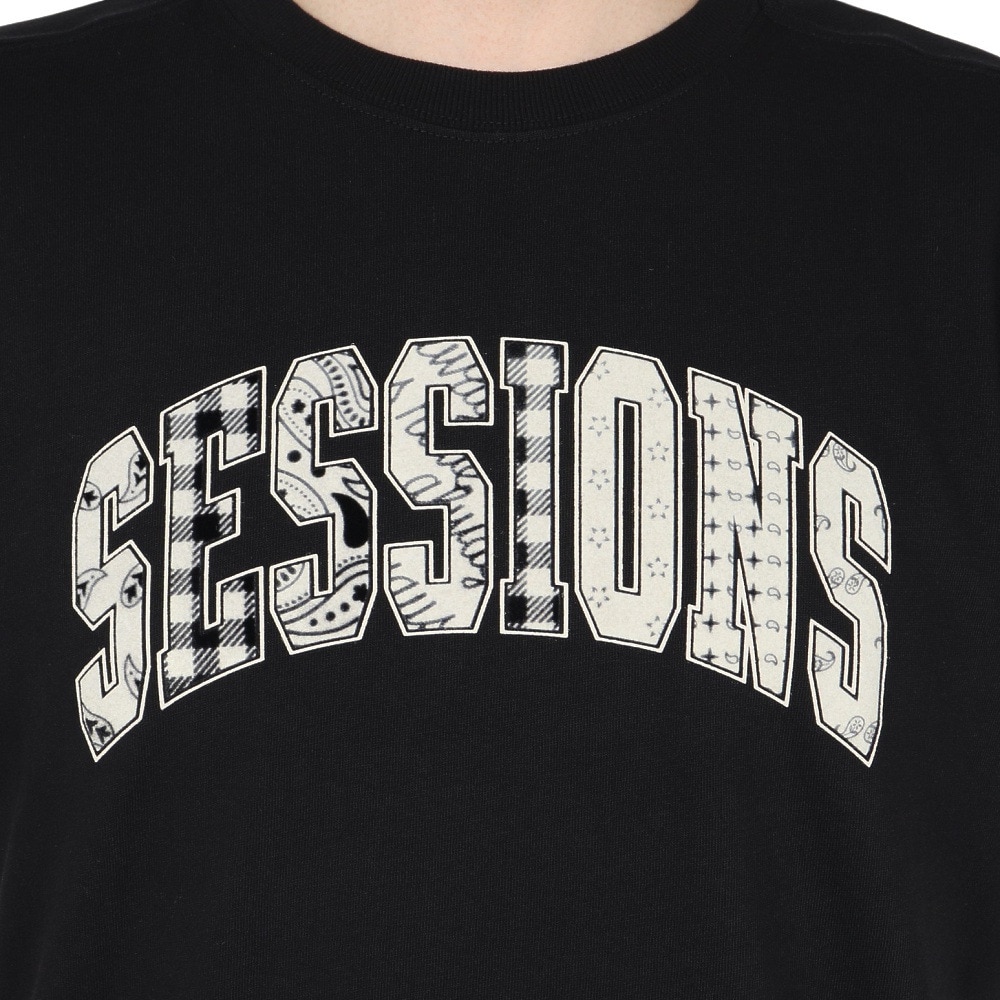 セッションズ（SESSIONS）（メンズ）クラフト ロゴ 半袖Tシャツ 257223 BLK
