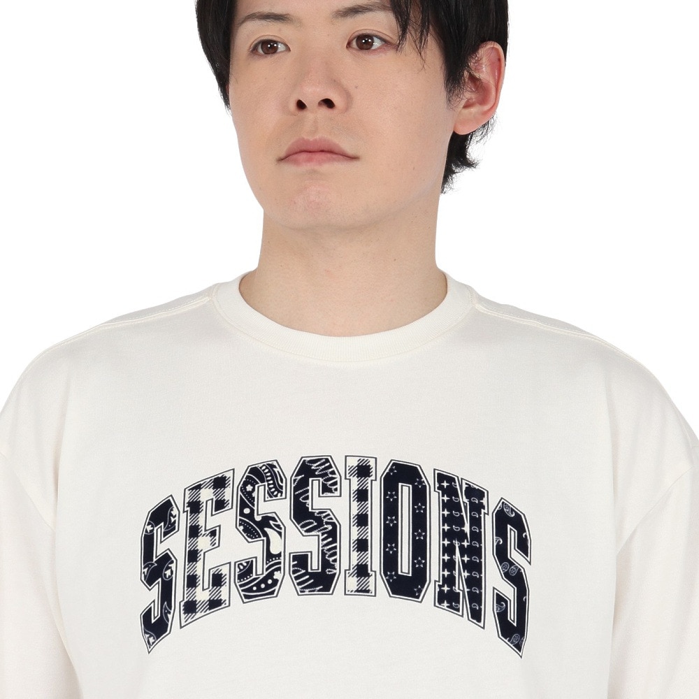 セッションズ（SESSIONS）（メンズ）クラフト ロゴ 半袖Tシャツ 257223 WHT