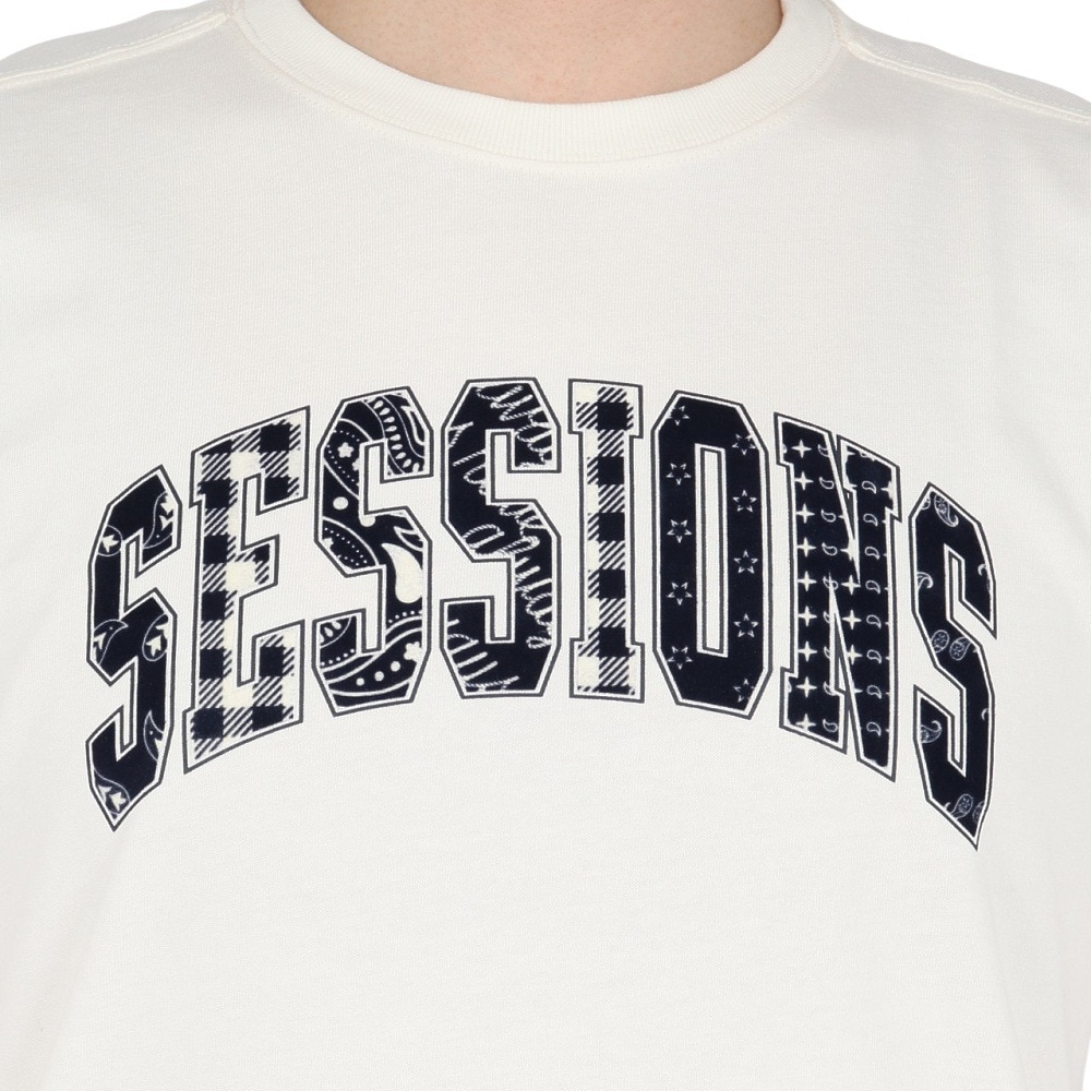 セッションズ（SESSIONS）（メンズ）クラフト ロゴ 半袖Tシャツ 257223 WHT