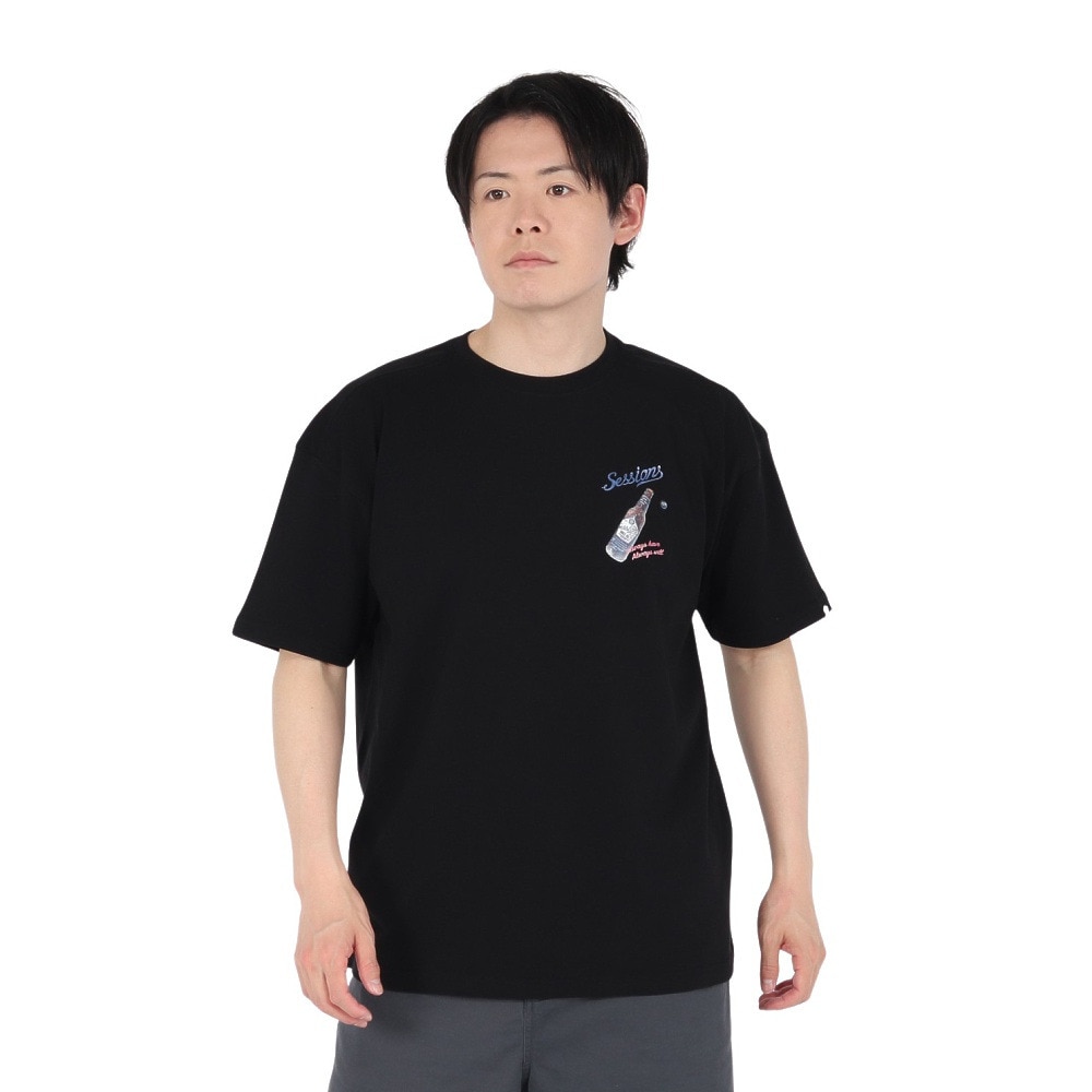 セッションズ（SESSIONS）（メンズ）クラフト ビール 半袖Tシャツ 257224 BLK