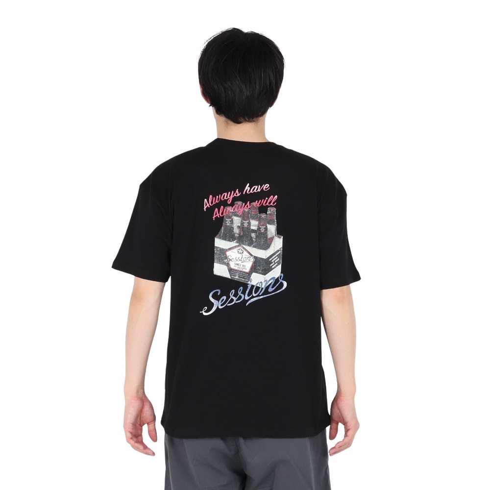 セッションズ（SESSIONS）（メンズ）クラフト ビール 半袖Tシャツ 257224 BLK