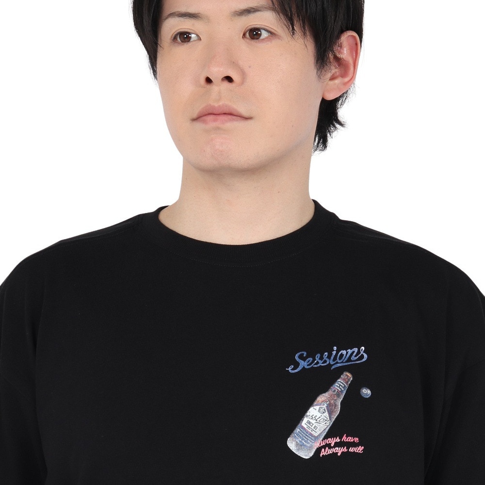 セッションズ（SESSIONS）（メンズ）クラフト ビール 半袖Tシャツ 257224 BLK