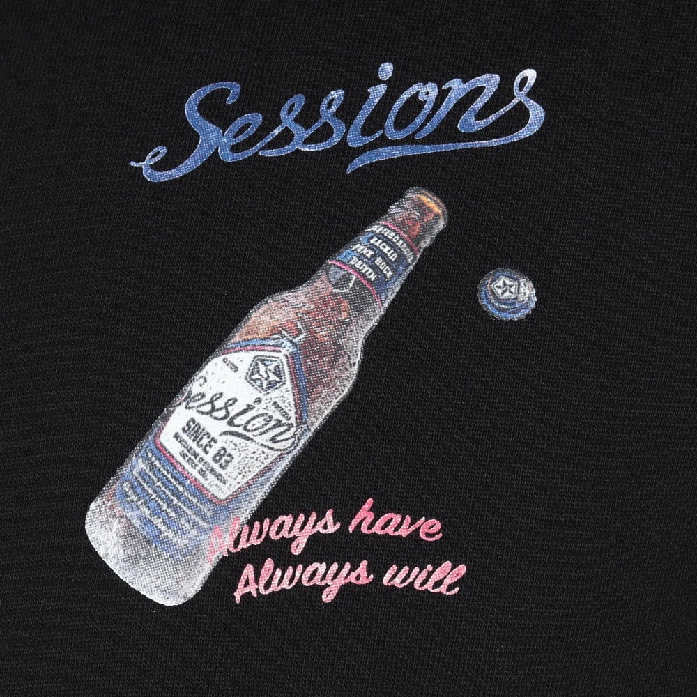セッションズ（SESSIONS）（メンズ）クラフト ビール 半袖Tシャツ 257224 BLK