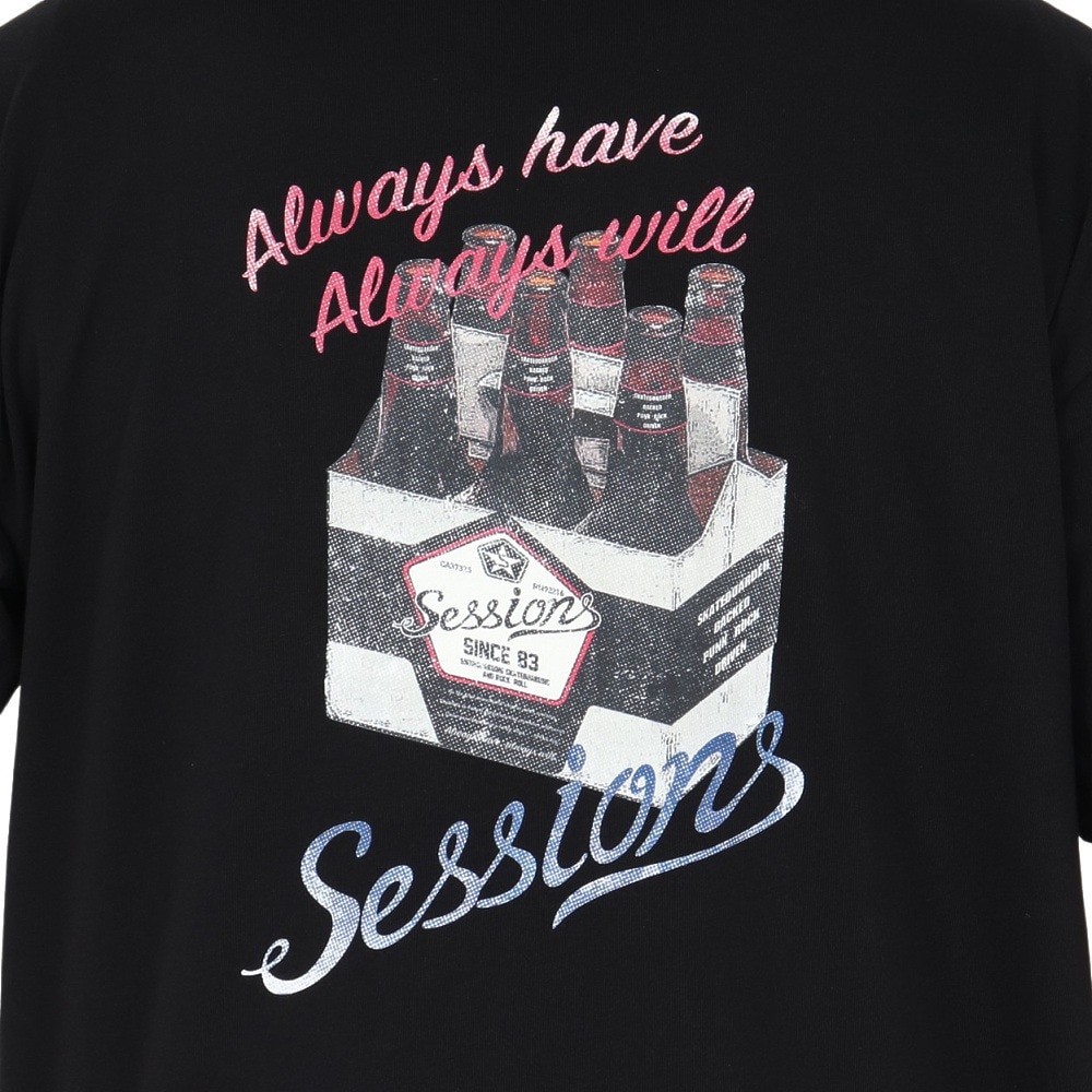 セッションズ（SESSIONS）（メンズ）クラフト ビール 半袖Tシャツ 257224 BLK