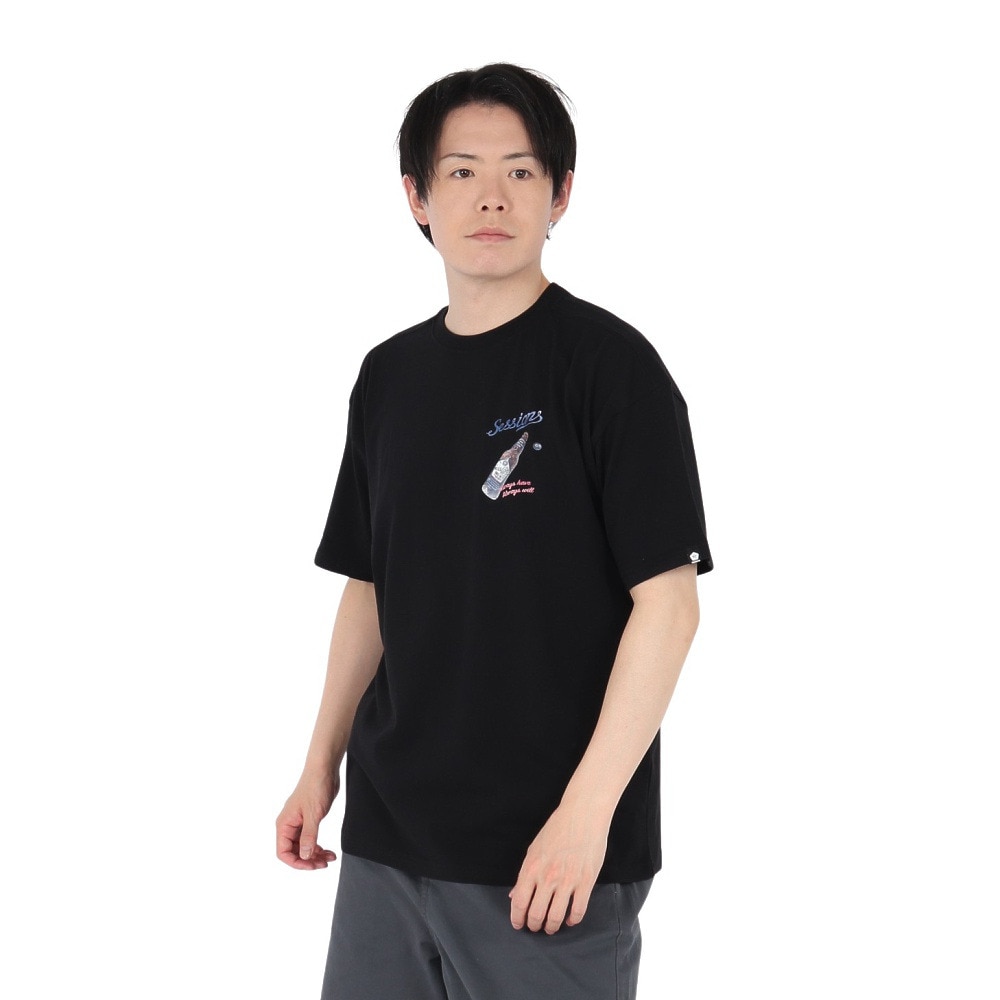 セッションズ（SESSIONS）（メンズ）クラフト ビール 半袖Tシャツ 257224 BLK