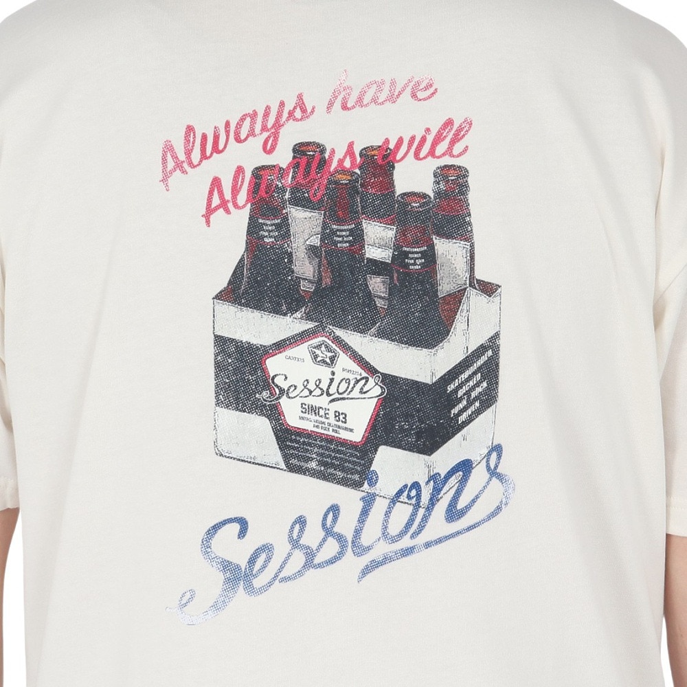 セッションズ（SESSIONS）（メンズ）クラフト ビール 半袖Tシャツ 257224 WHT