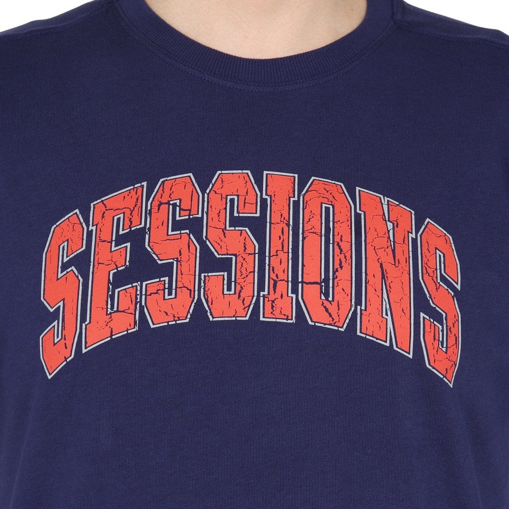 セッションズ（SESSIONS）（メンズ）クラック ロゴ 半袖Tシャツ 257226 NVY