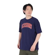 (メンズ)クラック ロゴ 半袖Tシャツ 257226 NVY