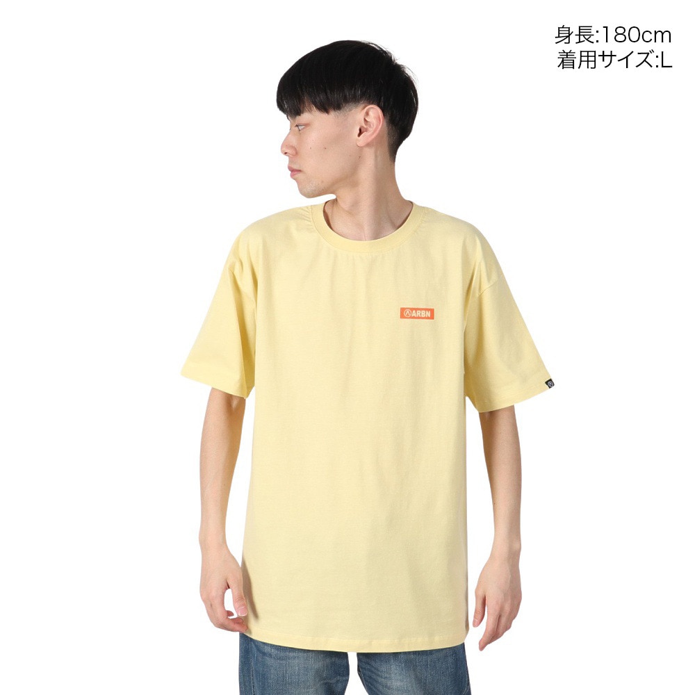 エアボーン（ARBN）（メンズ）BACK ロゴ 半袖Tシャツ 1 AB2025SSM-APP001CRM