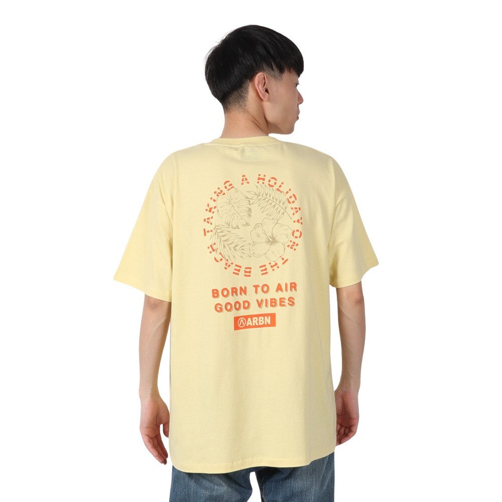 エアボーン（ARBN）（メンズ）BACK ロゴ 半袖Tシャツ 1 AB2025SSM-APP001CRM