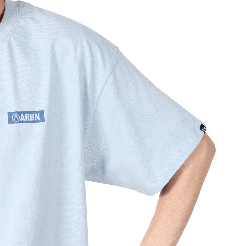 エアボーン（ARBN）（メンズ）BACK ロゴ 半袖Tシャツ1 AB2025SSM-APP001SAX