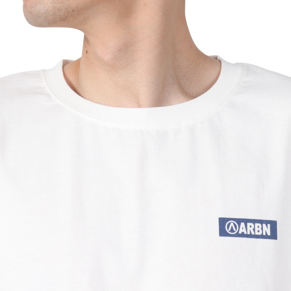 エアボーン（ARBN）（メンズ）バックロゴ 半袖Tシャツ 1 AB2025SSM-APP001WHT