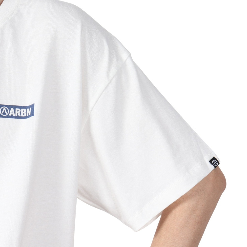 エアボーン（ARBN）（メンズ）バックロゴ 半袖Tシャツ 1 AB2025SSM-APP001WHT