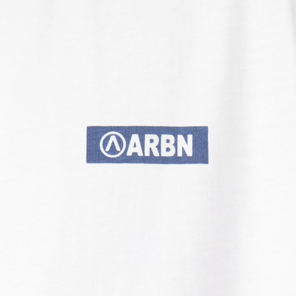 エアボーン（ARBN）（メンズ）バックロゴ 半袖Tシャツ 1 AB2025SSM-APP001WHT