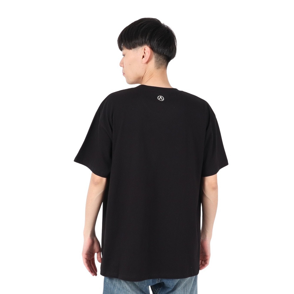 エアボーン（ARBN）（メンズ）FRONT ロゴ 半袖Tシャツ AB2025SSM-APP002BLK