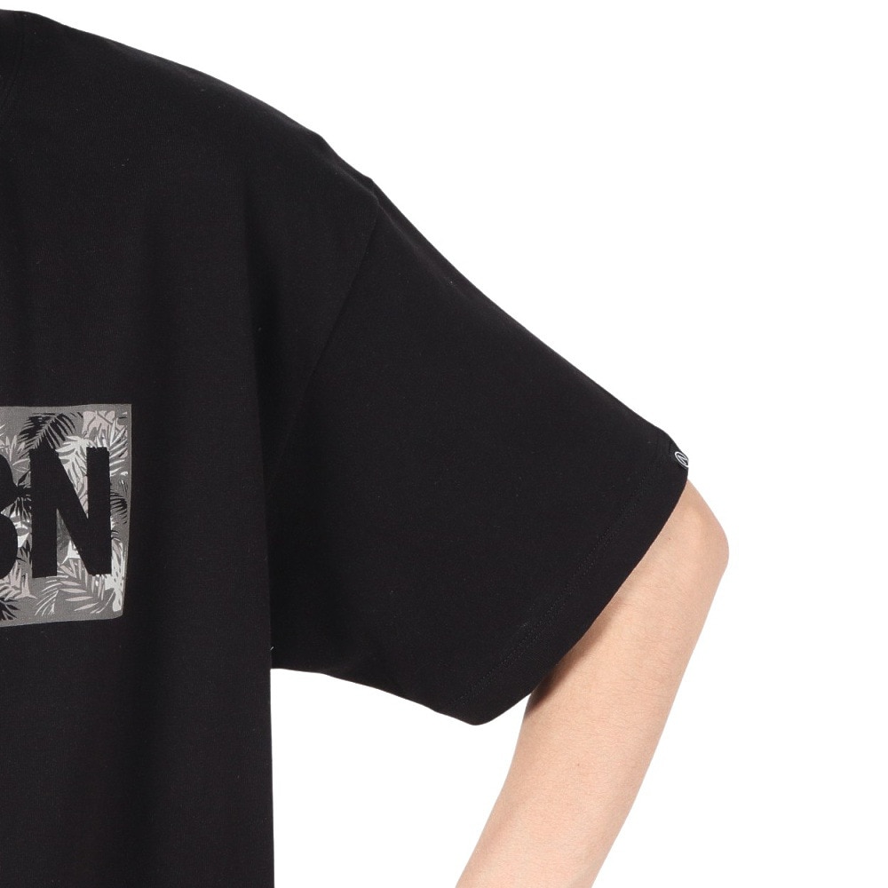 エアボーン（ARBN）（メンズ）FRONT ロゴ 半袖Tシャツ AB2025SSM-APP002BLK