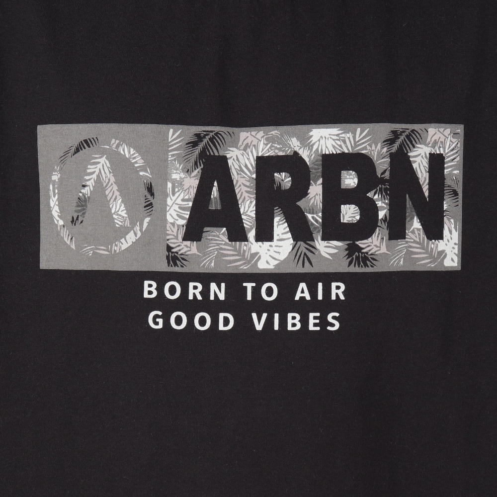 エアボーン（ARBN）（メンズ）FRONT ロゴ 半袖Tシャツ AB2025SSM-APP002BLK