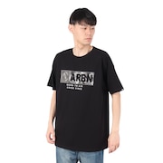 (メンズ)FRONT ロゴ 半袖Tシャツ AB2025SSM-APP002BLK