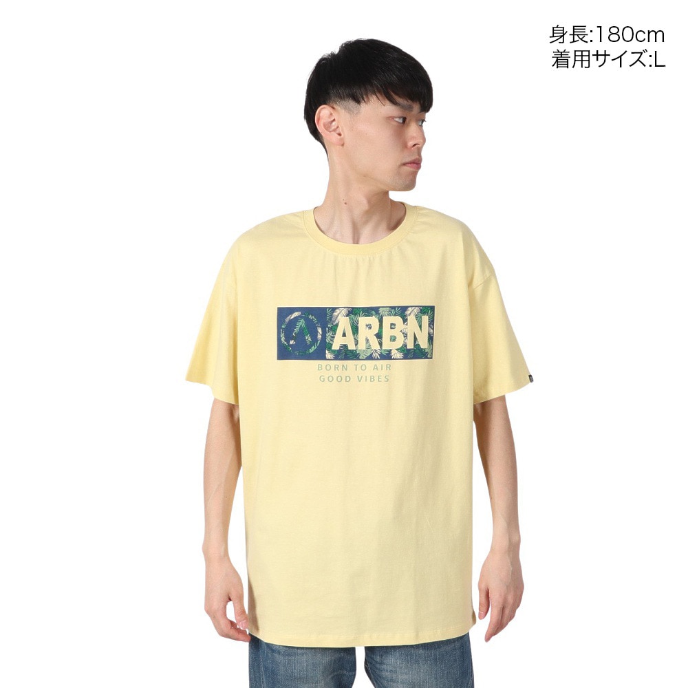 エアボーン（ARBN）（メンズ）FRONT ロゴ 半袖Tシャツ AB2025SSM-APP002CRM