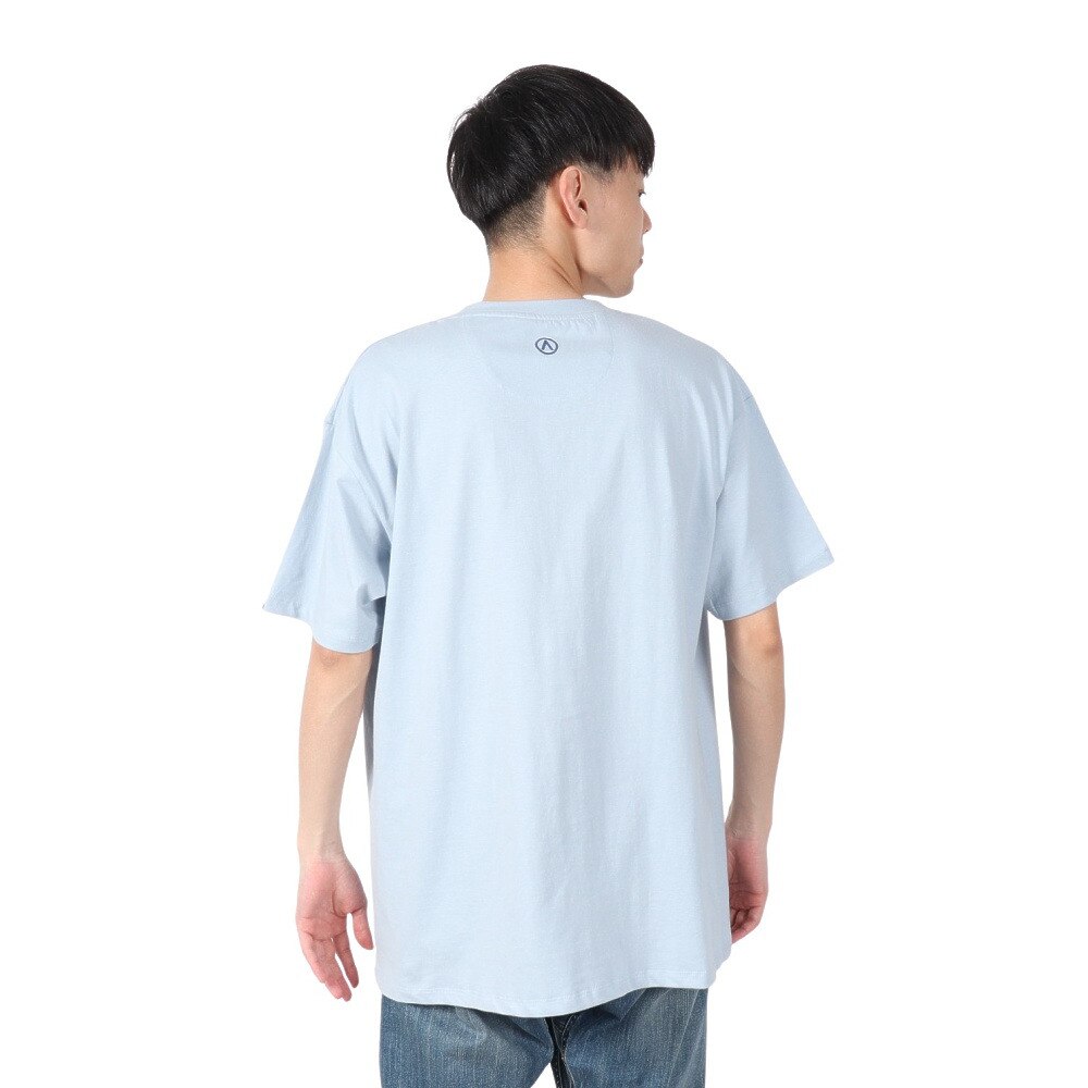 エアボーン（ARBN）（メンズ）FRONT ロゴ 半袖Tシャツ AB2025SSM-APP002SAX