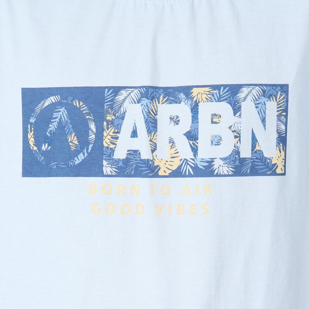 エアボーン（ARBN）（メンズ）FRONT ロゴ 半袖Tシャツ AB2025SSM-APP002SAX
