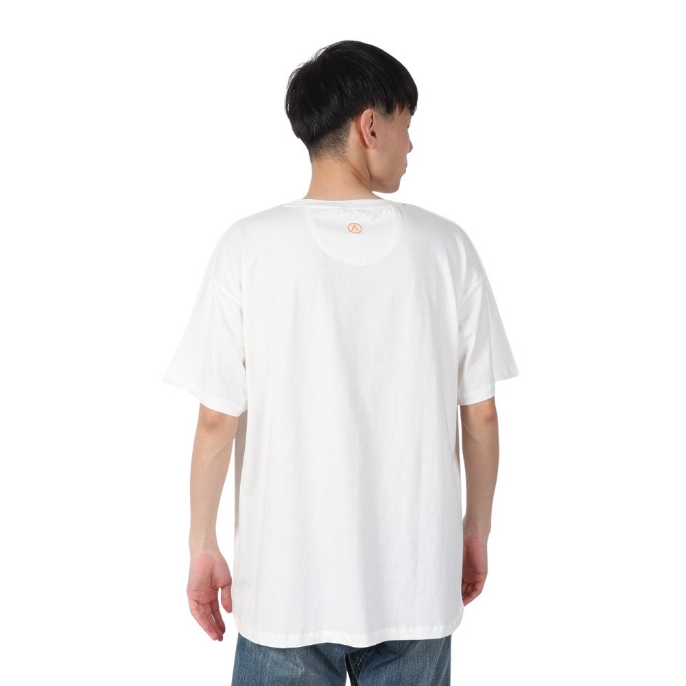 エアボーン（ARBN）（メンズ）FRONT ロゴ 半袖Tシャツ AB2025SSM-APP002WHT