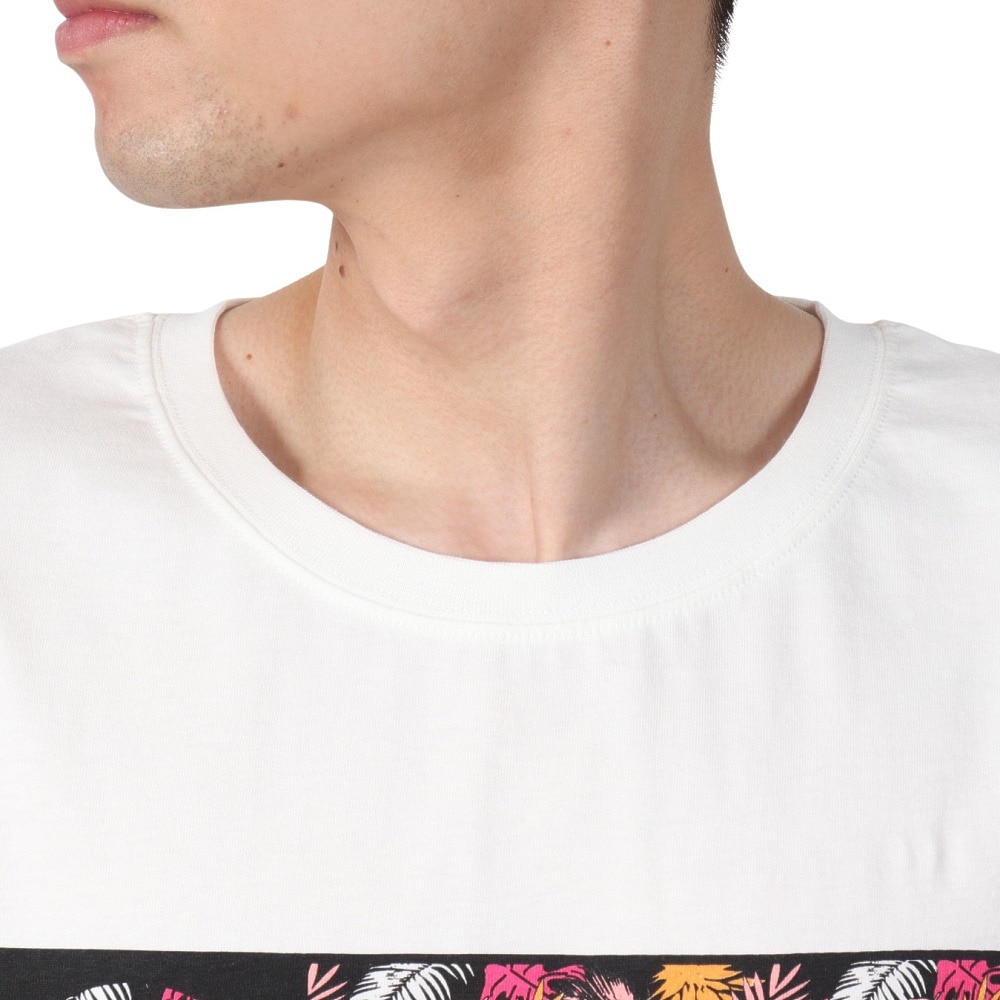 エアボーン（ARBN）（メンズ）FRONT ロゴ 半袖Tシャツ AB2025SSM-APP002WHT