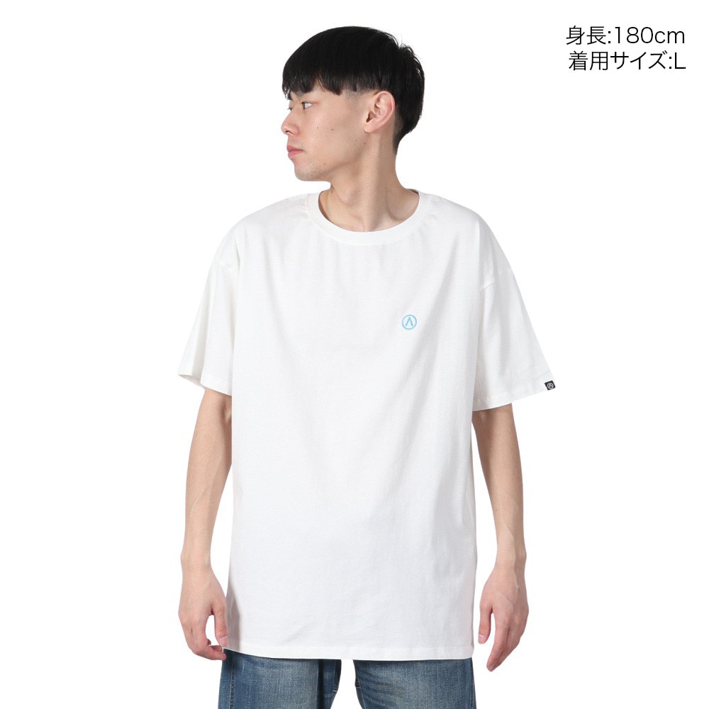 エアボーン（ARBN）（メンズ）バックロゴ 半袖Tシャツ 2 AB2025SSM-APP003WHT