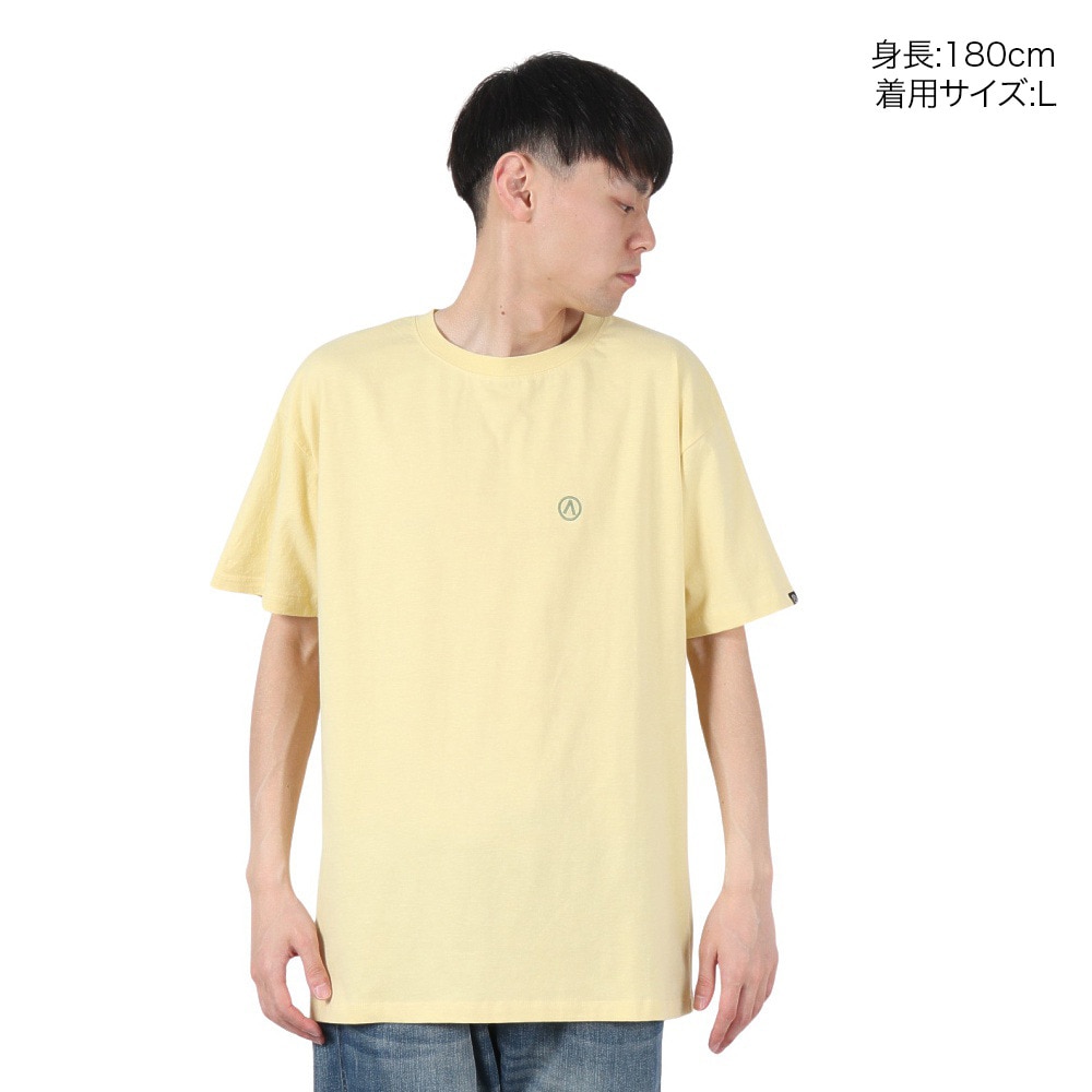 エアボーン（ARBN）（メンズ）バックロゴ 半袖Tシャツ 2 AB2025SSM-APP003YEL