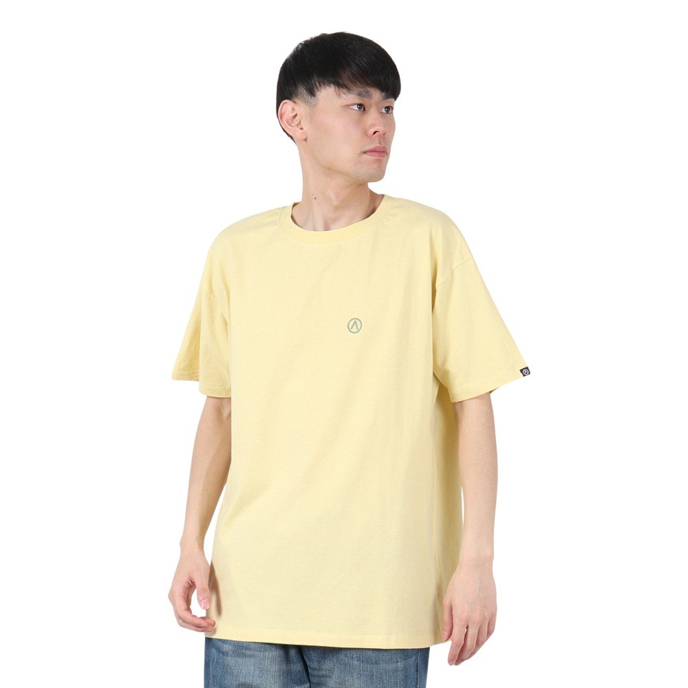エアボーン（ARBN）（メンズ）バックロゴ 半袖Tシャツ 2 AB2025SSM-APP003YEL