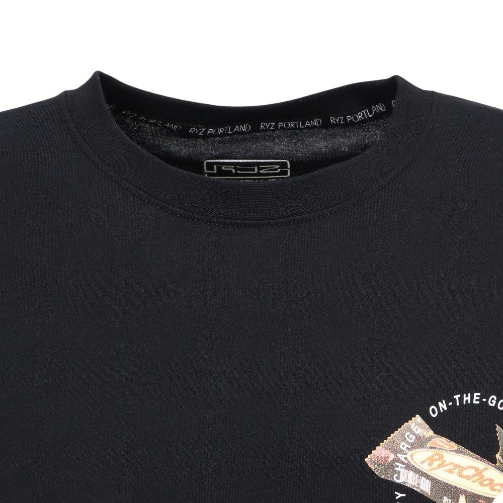 ライズ（RYZ）（メンズ）CHOCO BAR 半袖Tシャツ RZ10CD26SS0018 BLK