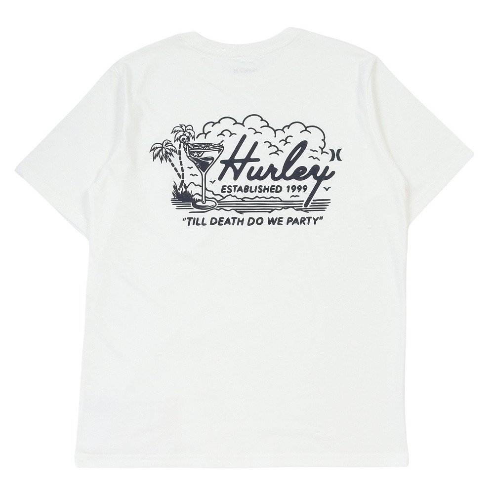 ハーレー（HURLEY）（メンズ）COCKTAIL 半袖Tシャツ MCSS261085-WHT