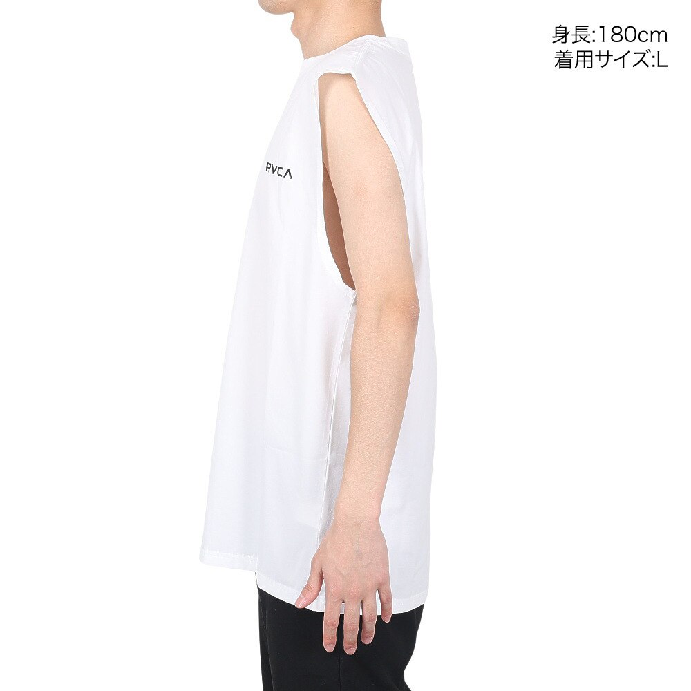 ルーカ（RVCA）（メンズ）タンクトップ メンズ BACK RVCA SURF TANK ラッシュガード BD041856 WHT