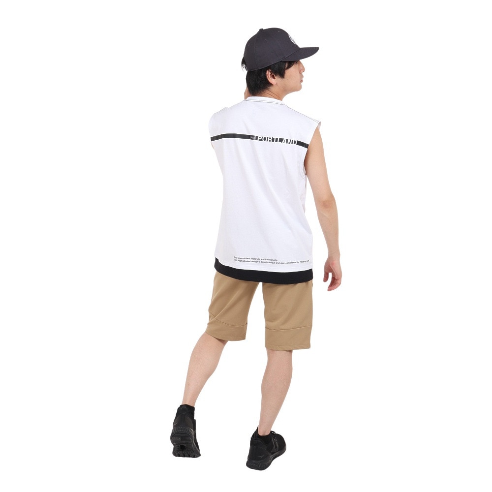 ライズ（RYZ）（メンズ）タンクトップ メンズ LAYERED ノースリーブ RZ10CD23SS0012 WHT