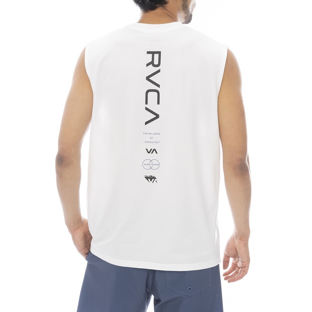 ルーカ（RVCA）（メンズ）ILL RVCA ESCAPE SFTT ノースリーブラッシュガード BF041878 WHT