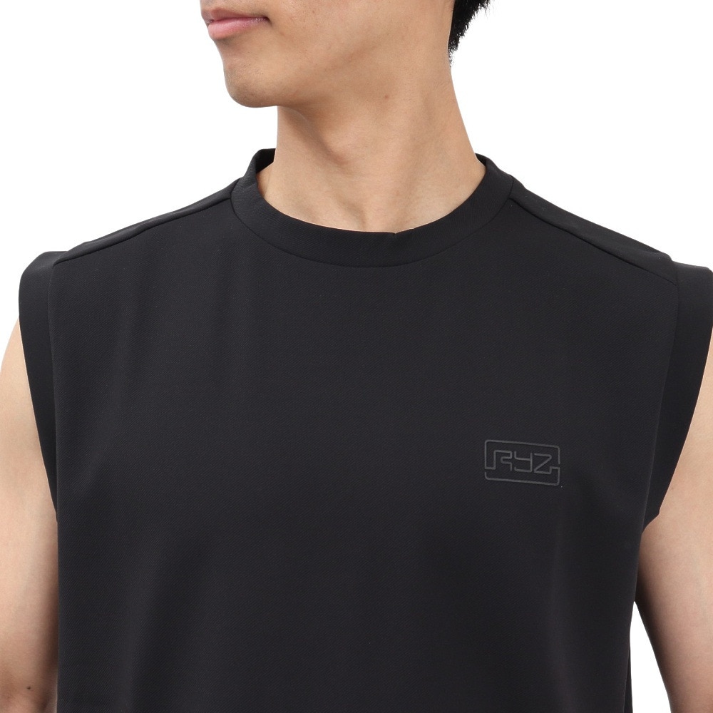 ライズ（RYZ）（メンズ）MFX ニット ノースリーブ Tシャツ RZ10DD25SS0021 BLK