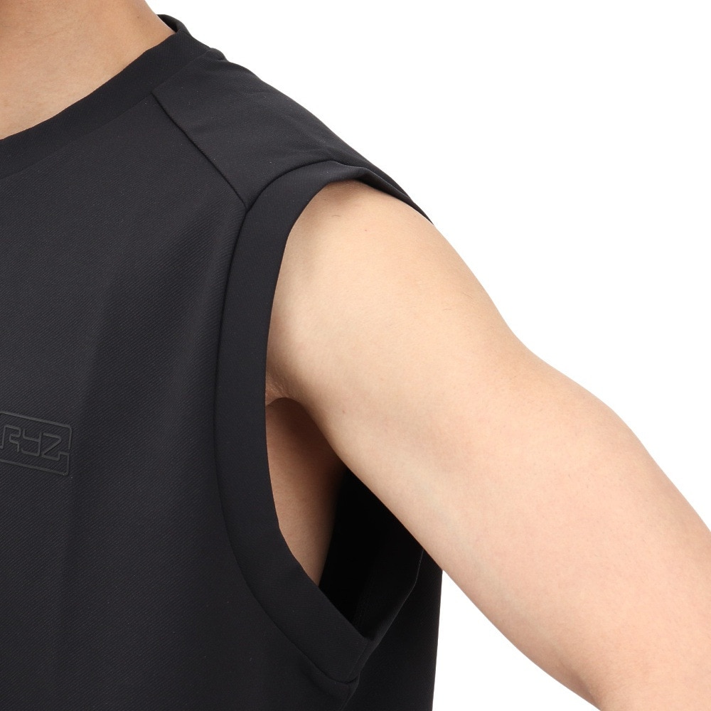 ライズ（RYZ）（メンズ）MFX ニット ノースリーブ Tシャツ RZ10DD25SS0021 BLK
