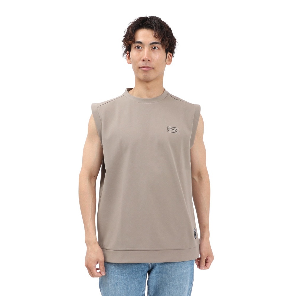 ライズ（RYZ）（メンズ）MFX ニット ノースリーブ Tシャツ RZ10DD25SS0021 SBEG