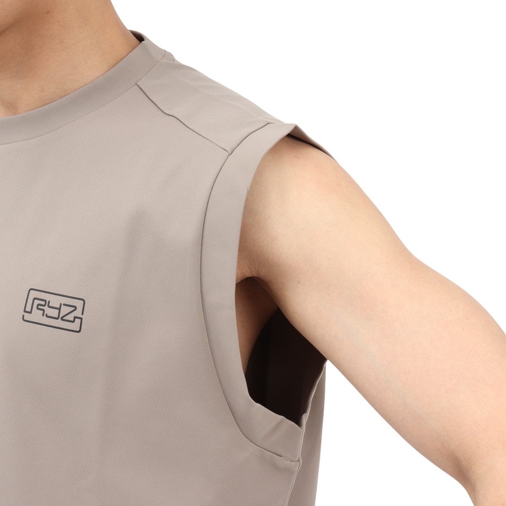 ライズ（RYZ）（メンズ）MFX ニット ノースリーブ Tシャツ RZ10DD25SS0021 SBEG