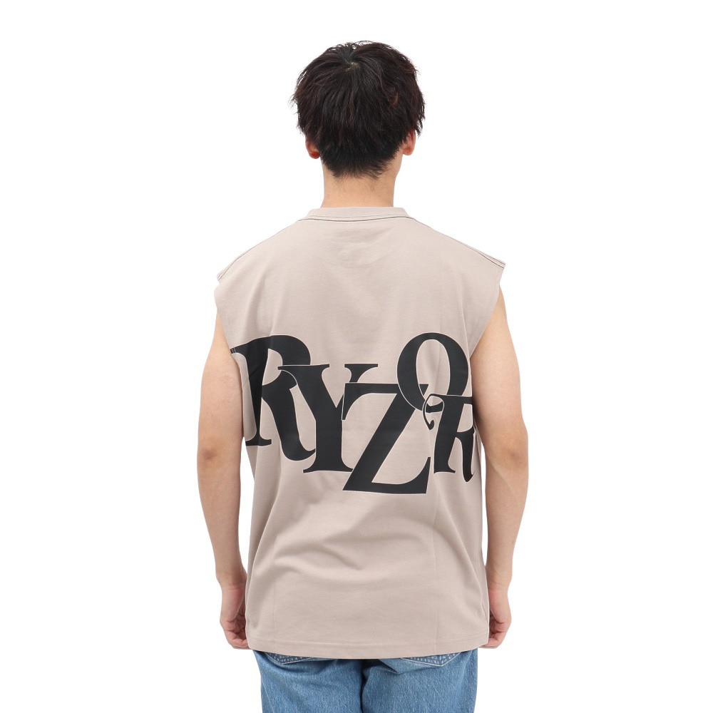 ライズ（RYZ）（メンズ）BACK TYPO ノースリーブ RZ10DD25SS0029 GRY