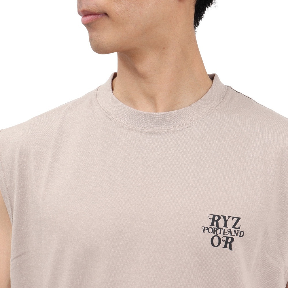 ライズ（RYZ）（メンズ）BACK TYPO ノースリーブ RZ10DD25SS0029 GRY