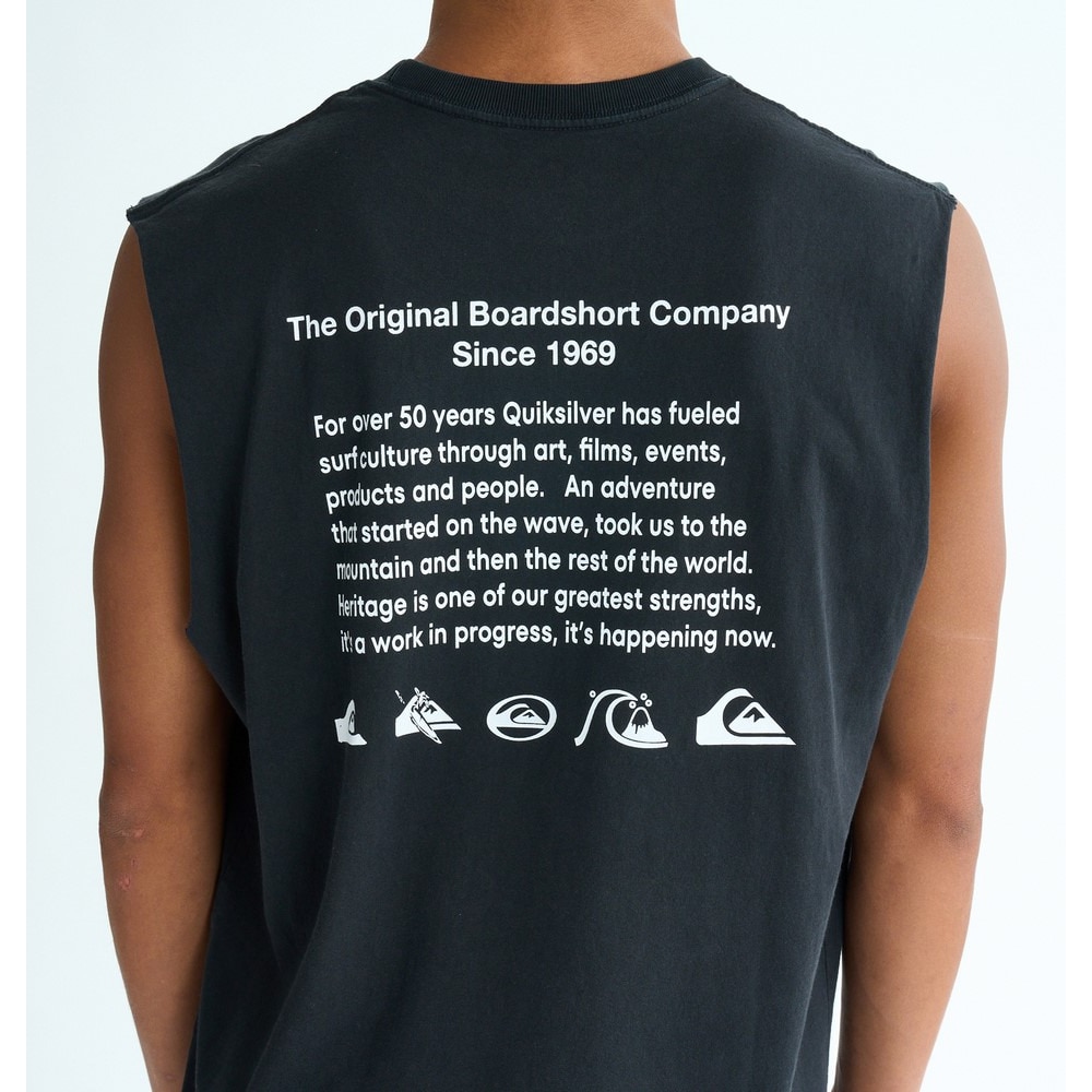 クイックシルバー（Quiksilver）（メンズ）HISTORY スリーブレスTシャツ 25SUQSL252003BLK
