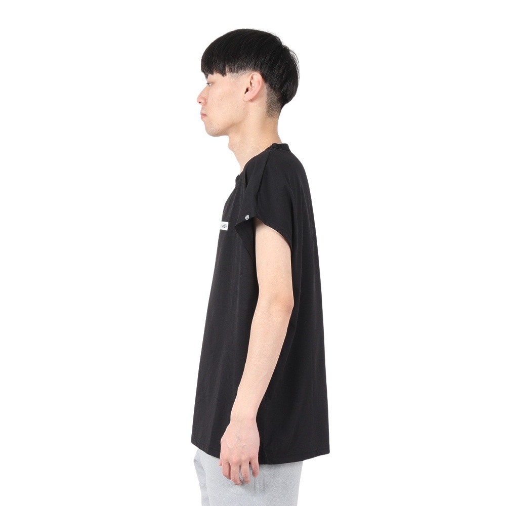 エアボーン（ARBN）（メンズ）ワンポイント ノースリーブTシャツ 水陸両用 AB2025SSM-APP004BLK