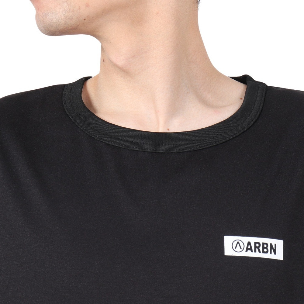 エアボーン（ARBN）（メンズ）ワンポイント ノースリーブTシャツ 水陸両用 AB2025SSM-APP004BLK