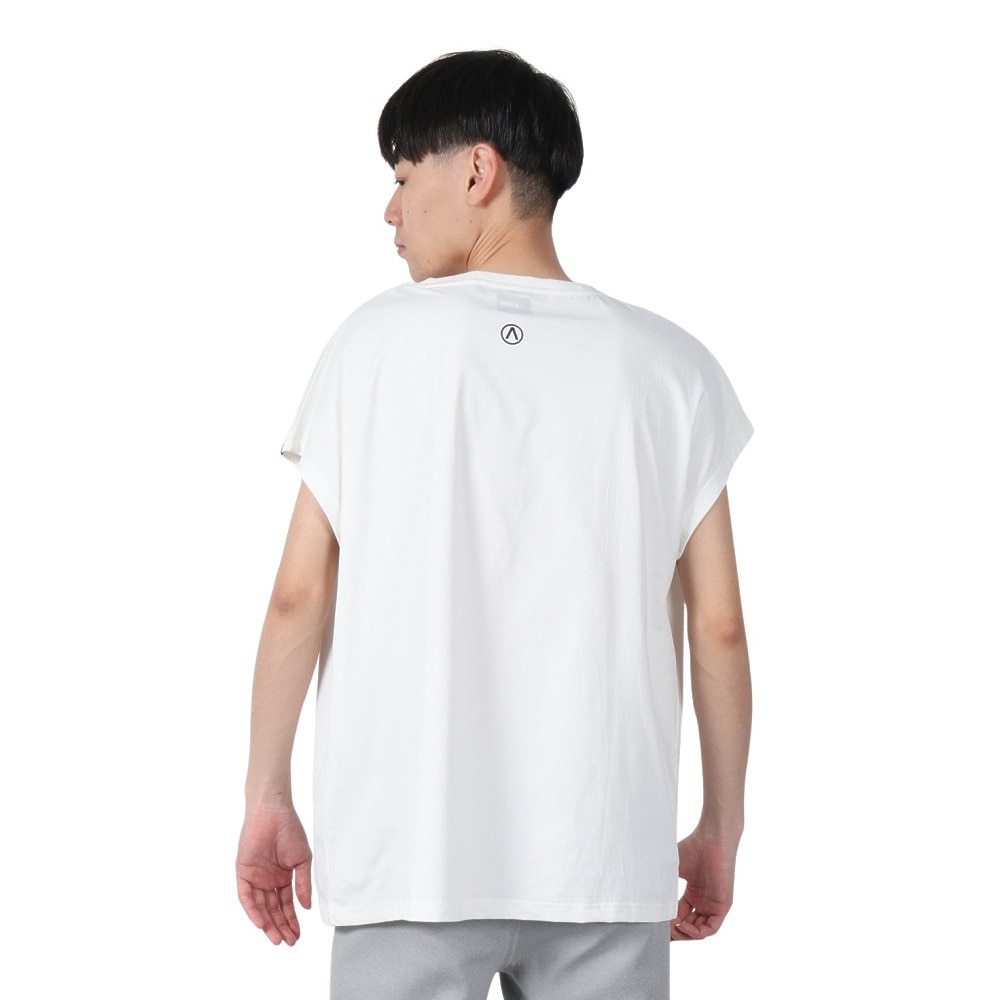 エアボーン（ARBN）（メンズ）ワンポイント ノースリーブTシャツ 水陸両用 AB2025SSM-APP004WHT
