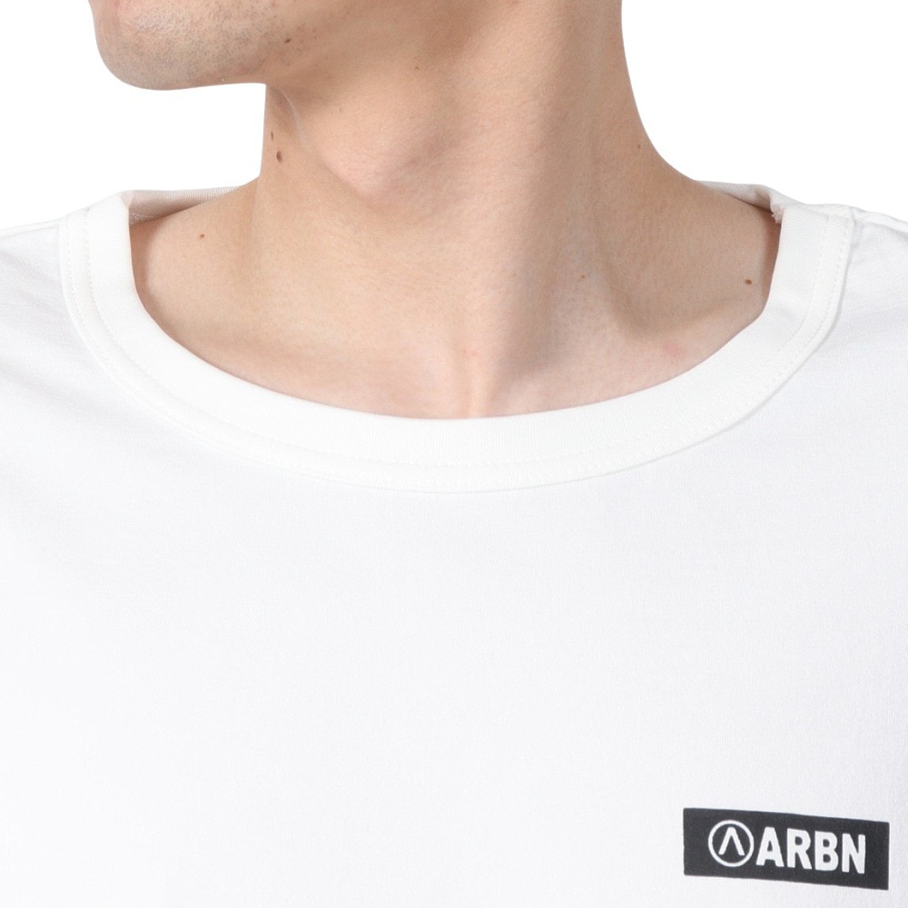 エアボーン（ARBN）（メンズ）ワンポイント ノースリーブTシャツ 水陸両用 AB2025SSM-APP004WHT