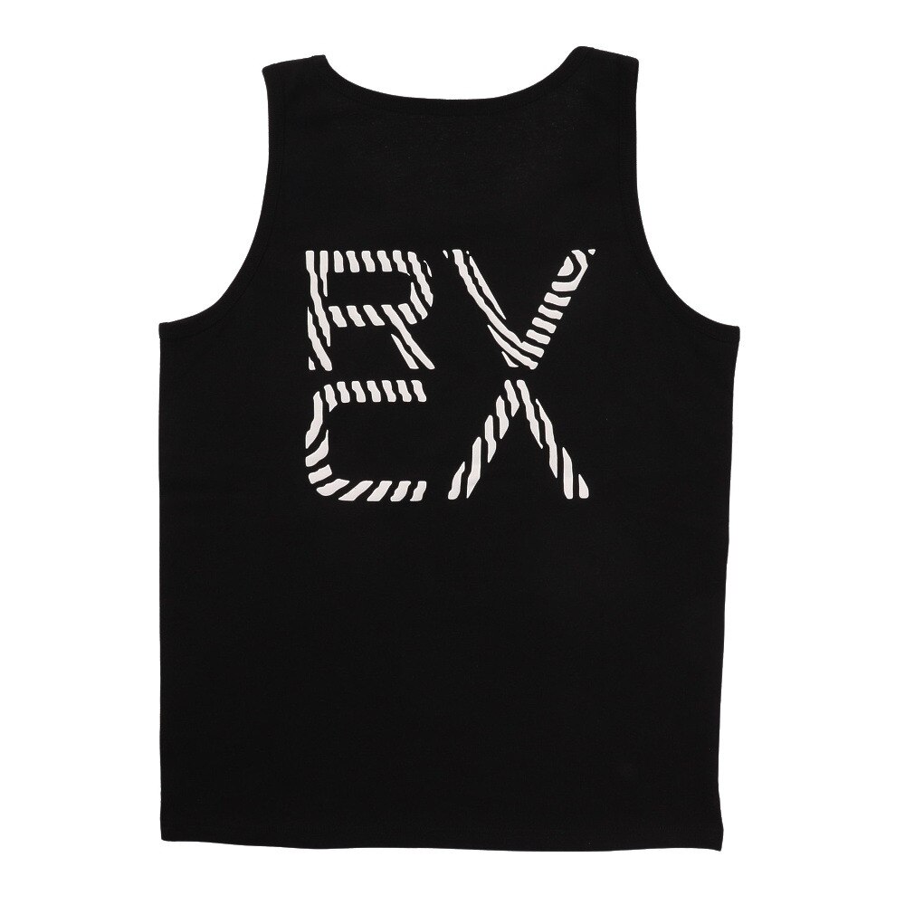 RVCA（メンズ）ノースリーブ バックプリント FOARMING TANK タンクトップ BC041358 BLK