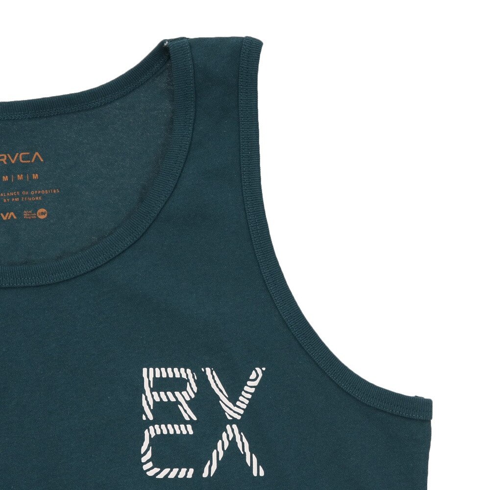 RVCA（メンズ）ノースリーブ バックプリント FOARMING TANK タンクトップ BC041358 EMG
